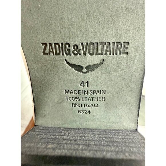 Zadig & Voltaire Boots Women's Size FR 41/US 10‎ White Tyler Cecilia Vintage - Picture 6 of 13